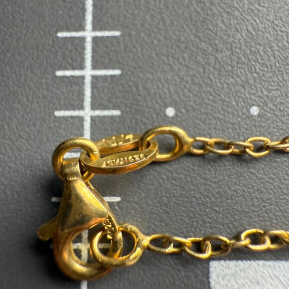 Handmade Real Pressed Flower Teardrop Pendant Necklace Gold-Toned Chain & Mixed - Picture 9 of 10